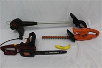 B&D Weed Whacker & Trimmer, Chicago Chain Saw