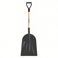Scoop Shovel, 30" Handle, 14-3/8" Blade, HDPE
