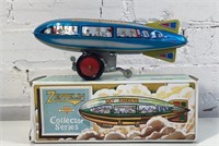 9" vintage wind up zeppelin Tin litho-