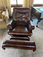 Vintage swivel recliner