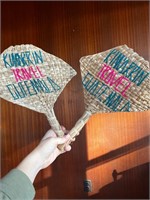 VTG Handmade Straw Fan Guatemala Kim'arrin Travel