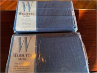 New old stock Wamsutta King flat and fitted sheet