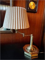 Vintage brass lamp swivels