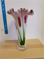 Glass vase 11"L