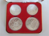 A 1974 RCM Silver Olympic 4 Coin Set - Series II