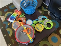 Lot Of Musical Toys Drums Tambourines Bells Ect