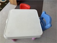 Little Tikes Play Table W/ (2) Chairs