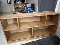 Sectioned Book Shelf / Cubby Shows Wear 48" L  x
