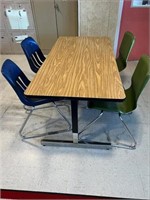 Rectangle Activity Table W/ (4) Chairs 60" L x 30