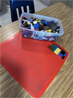 Lot Of Legos W/ Lego Mat