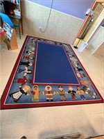 Children Area Rug Has An Unraveled Spot 128" L x