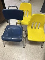(3) Toddler Desk Chairs