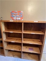 (8) Shelved Bookcase Great Shape 46"  L x 13" W