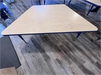 School Table Adjustable 60" L x 39" W x 21" H
