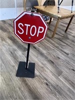 Metal Stop Sign For Play 28"H