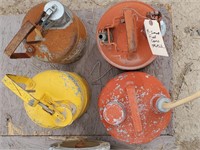 4 Small Metal Gas Cans