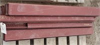 Red Steel Channel Beams