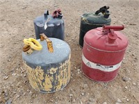 4 Metal Gas Cans