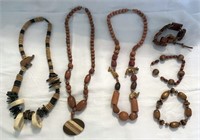 Wood Necklaces & Bracelets