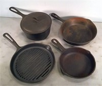 (4) Cast Iron Cookware