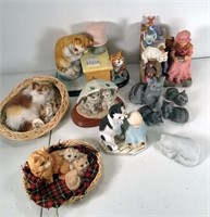 Fanciful Cat Figurines