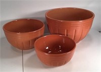 (3) Pottery Bowls