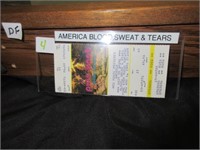 America Blood seat & Tears concert ticket