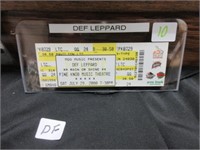 Def Leppard concert ticket