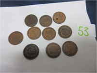 Indian head pennies.