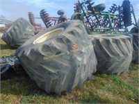PAIR OF 66-4300-25 TIRES WITH WHEELS