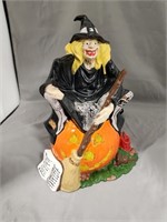 BYPON MOLD HALLOWEEN WITCH LIGHTED CERAMIC