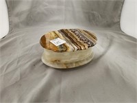 MARBLE BROWN & CLEAR SOAP DISH