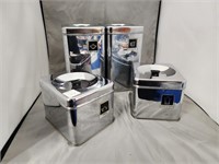 MADE IN USA (4) PIECE STAINLESS CONTAINER SET