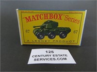 A Lesney Matchbox Diecast Armoured Car