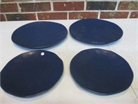 4 plates - Navy