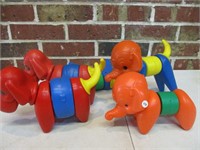 Vintage Tupperware Zoo Toys
