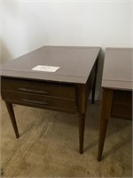 MATCHING WOOD END TABLES