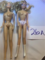 2- VINTAGE 1966 BARBIE'S