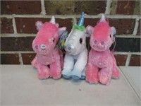 3 Winkeez NEW Plush Unicorns