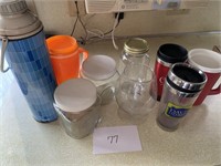 THERMOS, JARS, CUPS