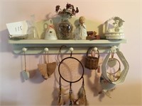 WOODEN SHELF and DECOR