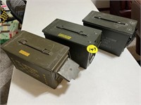 (3) 50 Cal Ammo Boxes