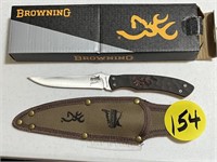 Browning Pheasants Forever Knife w/Sheath