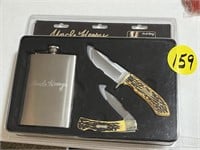 Uncle Henry Canteen & Knife Gift Set