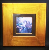 Cherubs Portrait Framed 13.5 x 13.5 In