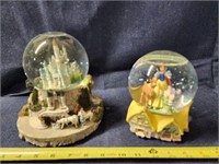 Snow white and Cinderella castle globe