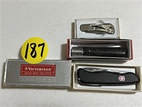 (3) Assorted Folding Knives