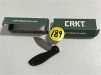 (2) CRKT Folding Knives w/Boxes