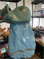 Hippo Hanging Laundry Basket