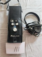 Midland C.B. Handheld Radio & Old Head Phones
